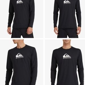 Quiksilver Solid Streak UPF 50 long sleeve surf T-shirt black